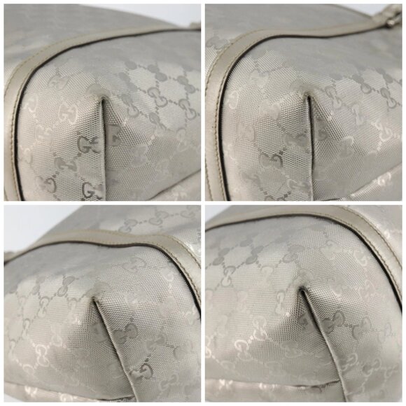 GUCCI GG Implementation Tote Bag Silver 197953 Auth 146574 - Picture 14 of 16